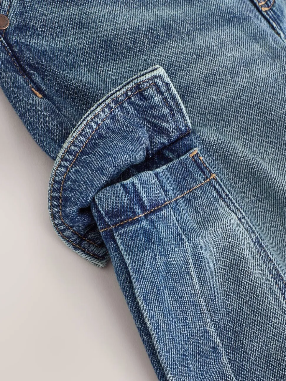 Denim tint - Superwijde Denim Cargobroeken (3-16jr)