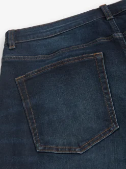 Diepblauw - Slim Fit - Authentieke stretch denim jeans