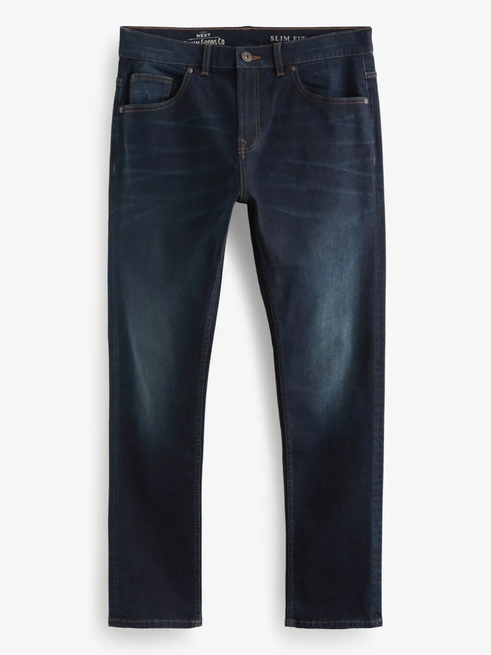 Diepblauw - Slim Fit - Authentieke stretch denim jeans