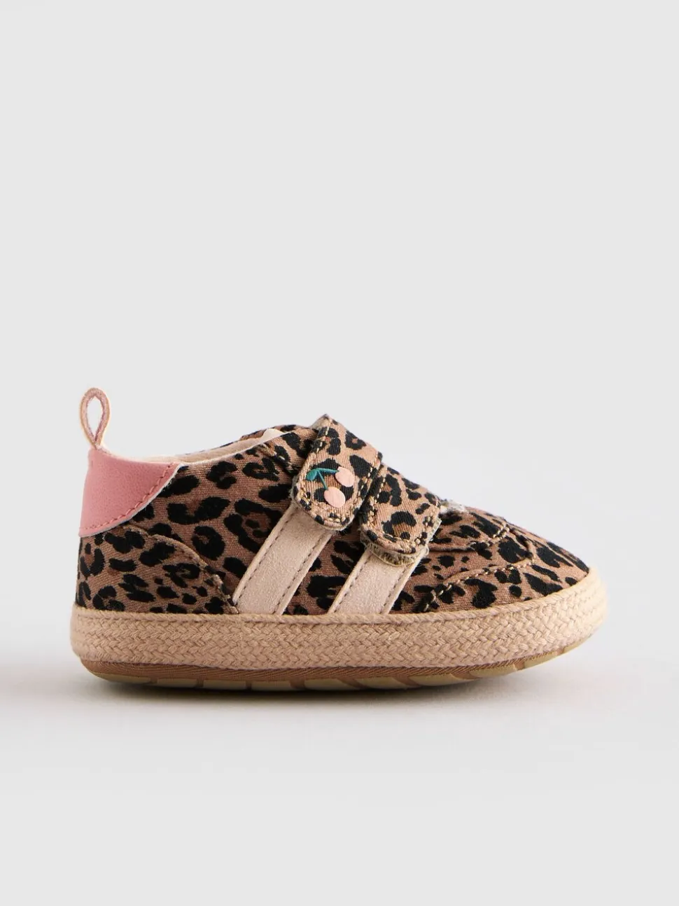 Dierenprint - Babyschoentjes met klittenbandsluiting (0 - 24 mnd)