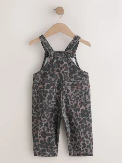 Dierenprint - Denim tuinbroek (3mnd -7jr)
