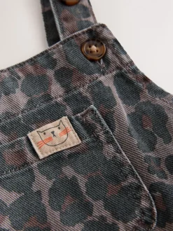 Dierenprint - Denim tuinbroek (3mnd -7jr)