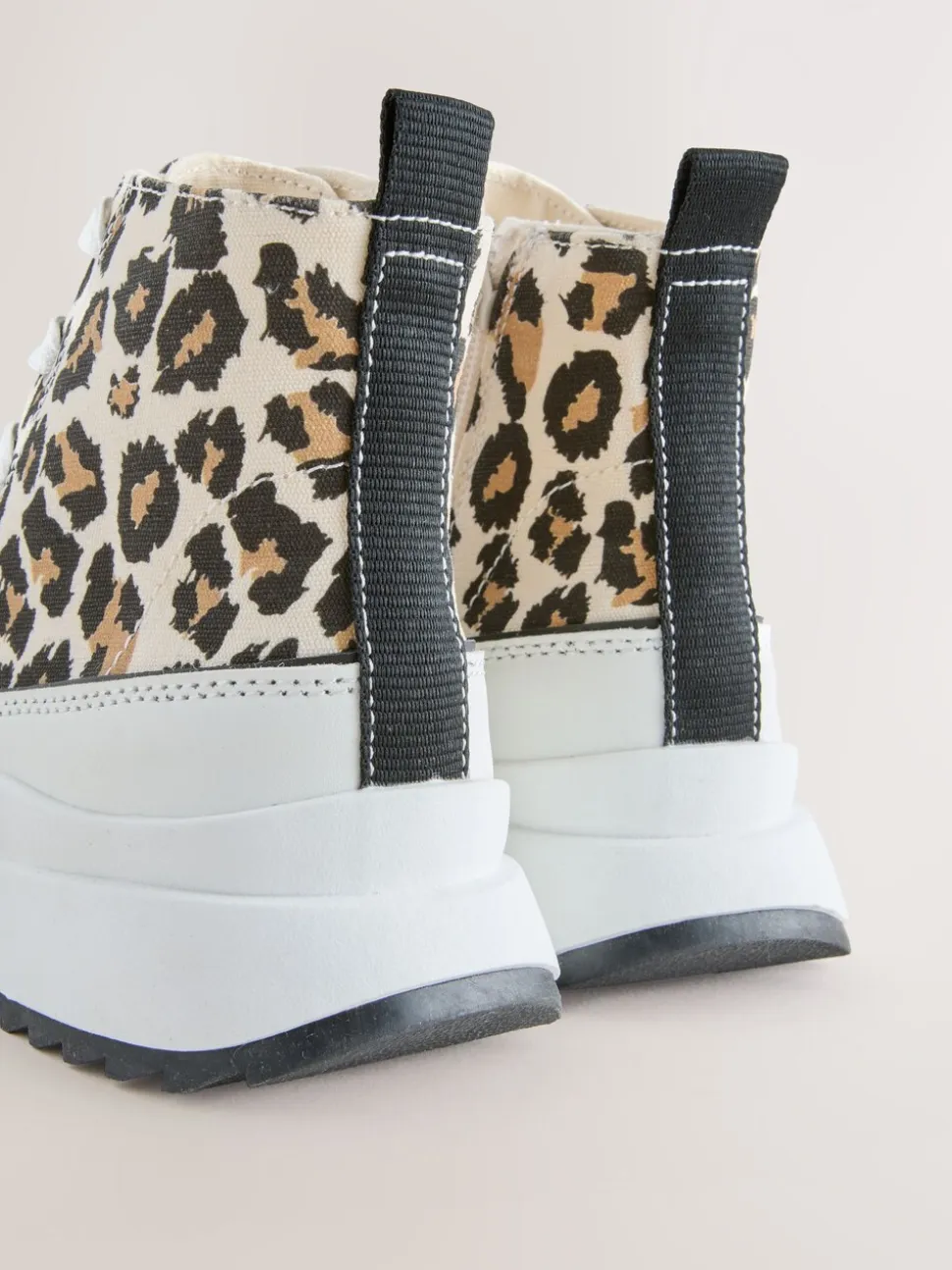 Dierenprint - Extra Chunky Lace-Up With Zip Trainers