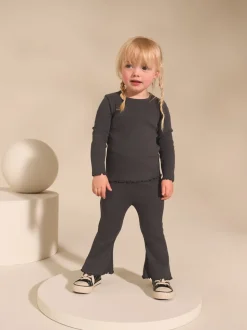 Dierenprint - Set van 5 flared leggings (3mnd-7jr)