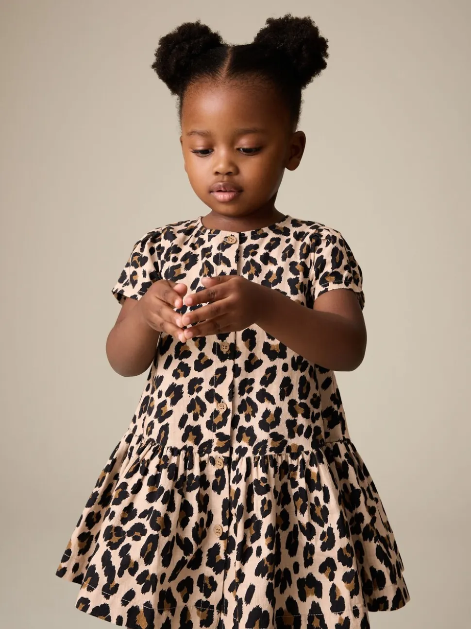Dierenprint - Short Sleeve Cotton Dress (3mths-8yrs)