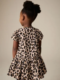Dierenprint - Short Sleeve Cotton Dress (3mths-8yrs)