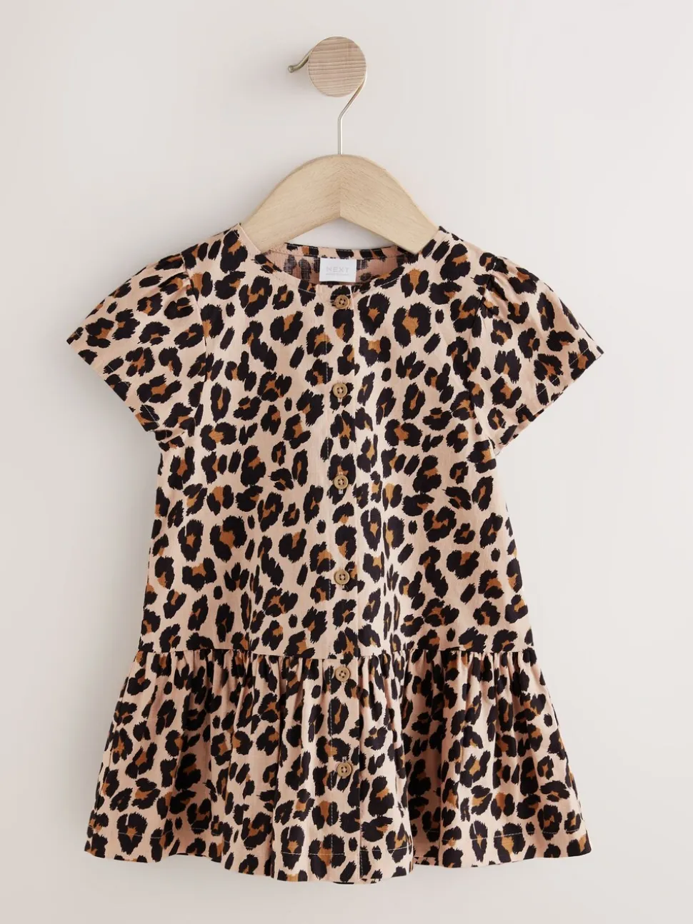 Dierenprint - Short Sleeve Cotton Dress (3mths-8yrs)