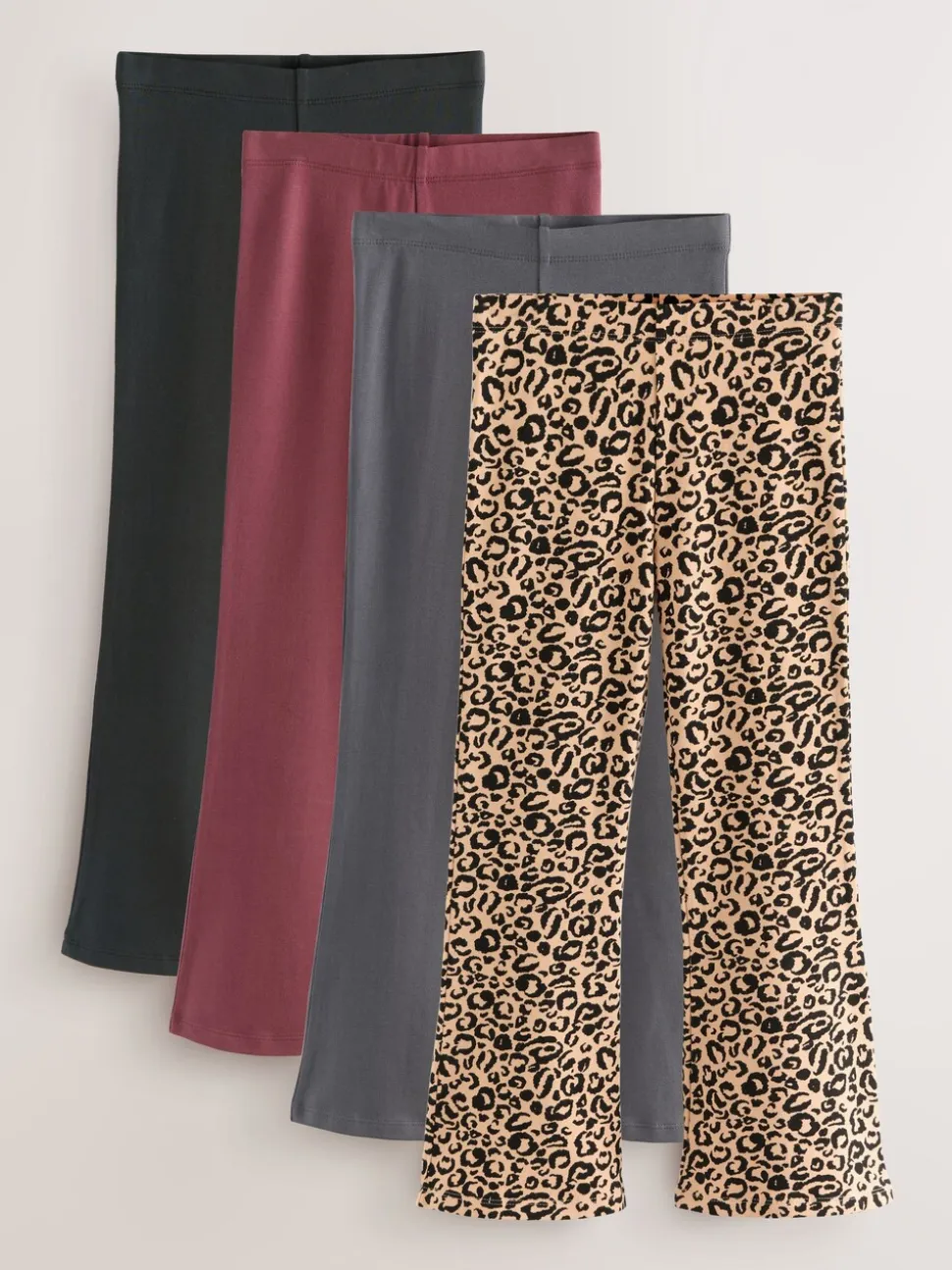 Dierenprint/Rood - Uitlopende legging (3-16jr)