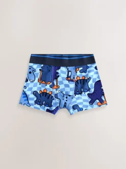 Dino Checkerboard - Junior karakter trunks 5 verpakking (1,5-16jr)