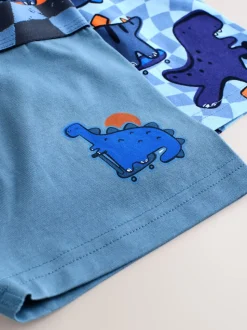 Dino Checkerboard - Junior karakter trunks 5 verpakking (1,5-16jr)