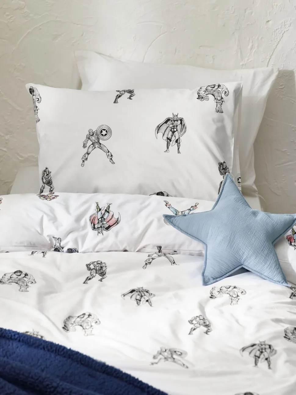 Disney Marvel Avengers set van 100% katoenen dekbedovertrek en kussensloop