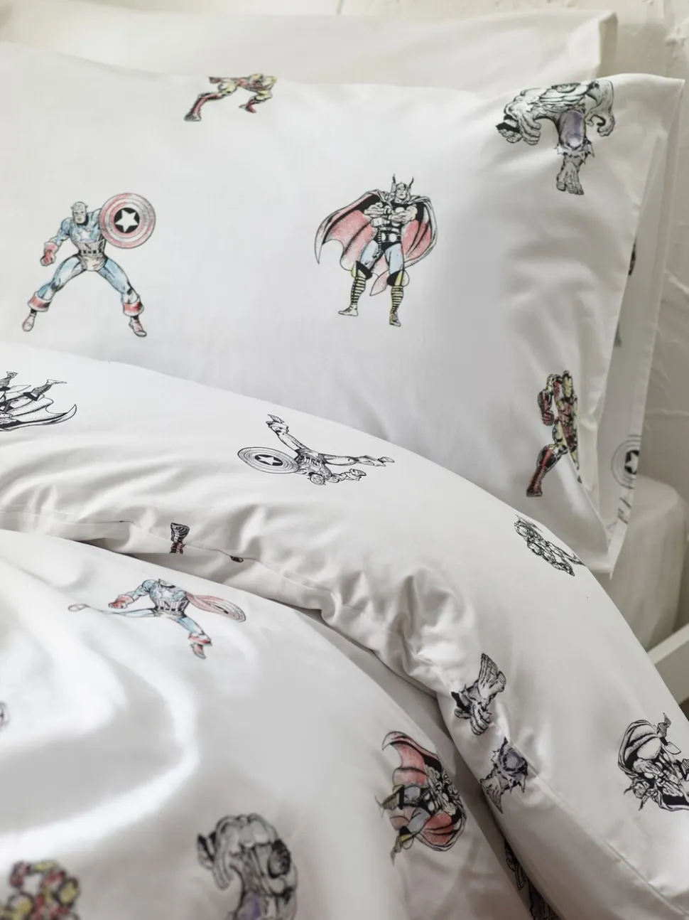 Disney Marvel Avengers set van 100% katoenen dekbedovertrek en kussensloop