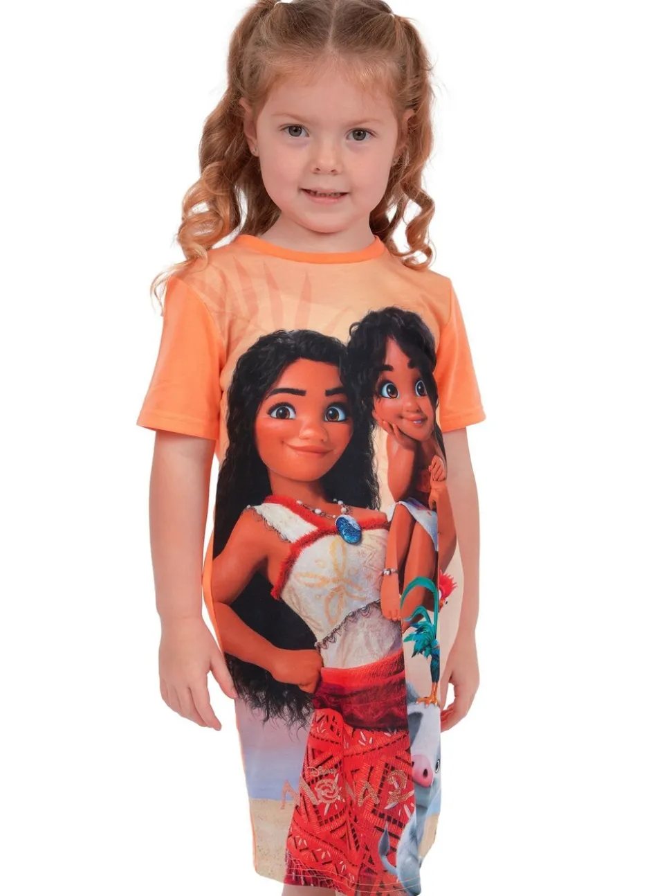 Disney Moana en Simea nachtjapon met personage print 2