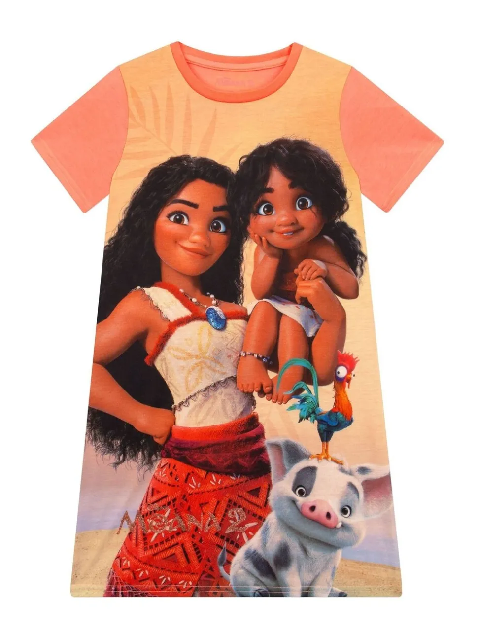 Disney Moana en Simea nachtjapon met personage print 2