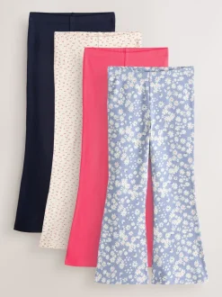 Ditsy Blue/Red - Uitlopende legging (3-16jr)