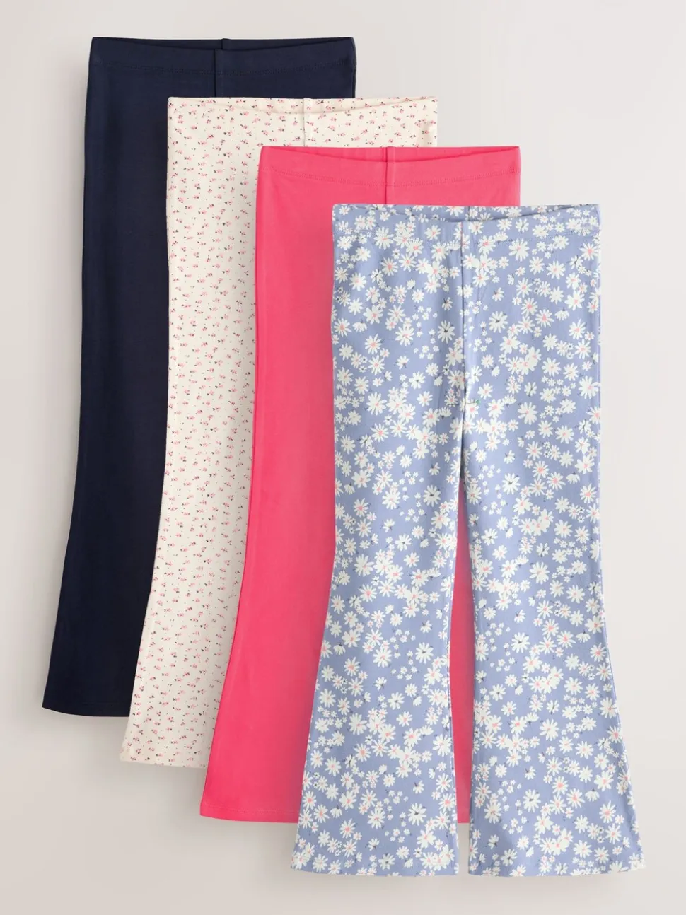 Ditsy Blue/Red - Uitlopende legging (3-16jr)