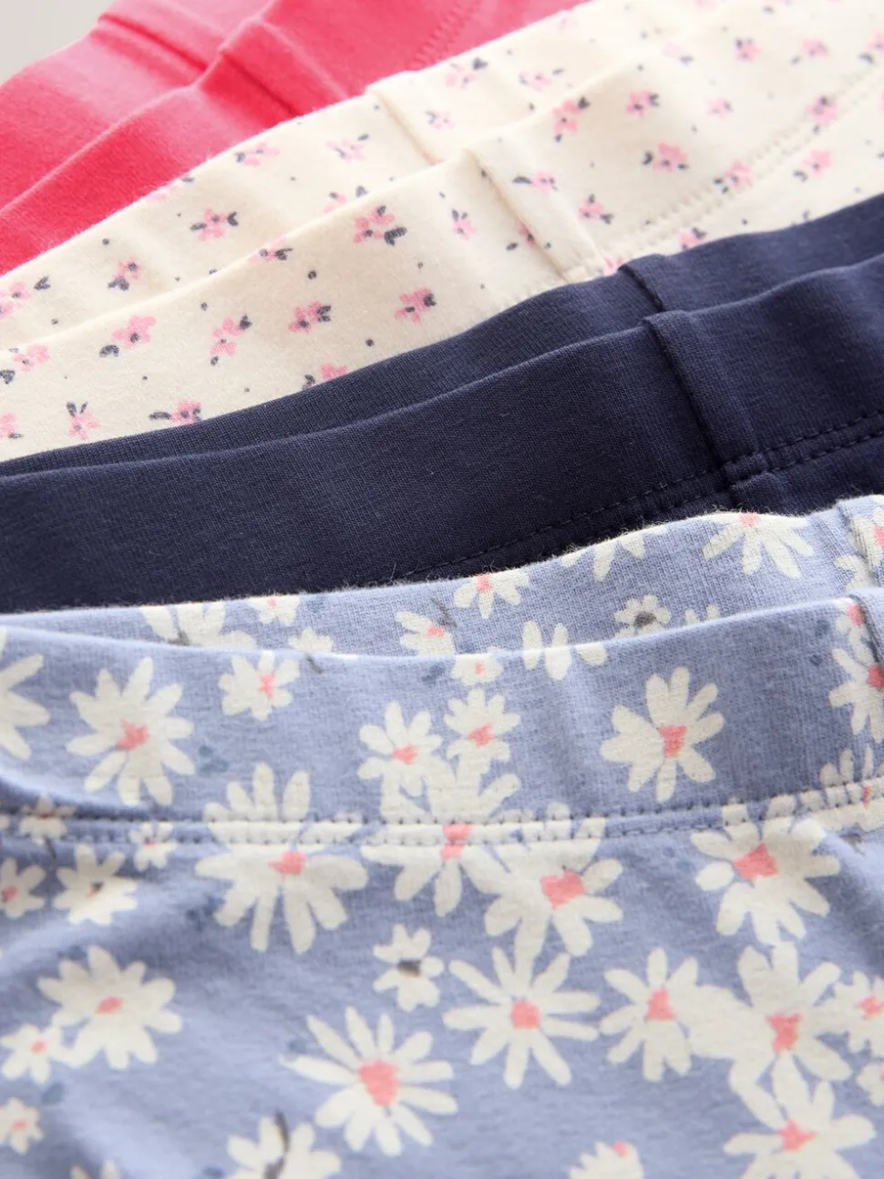 Ditsy Blue/Red - Uitlopende legging (3-16jr)
