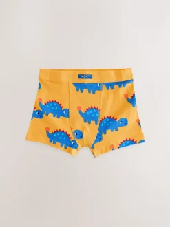 Diverse kleuren met dinosaurusprint - Set van 7 boxershorts met zachte tailleband (1,5-10 jr)