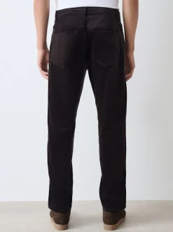 Donker bordeauxrood - Motionflex Corduroy Stretch Trousers