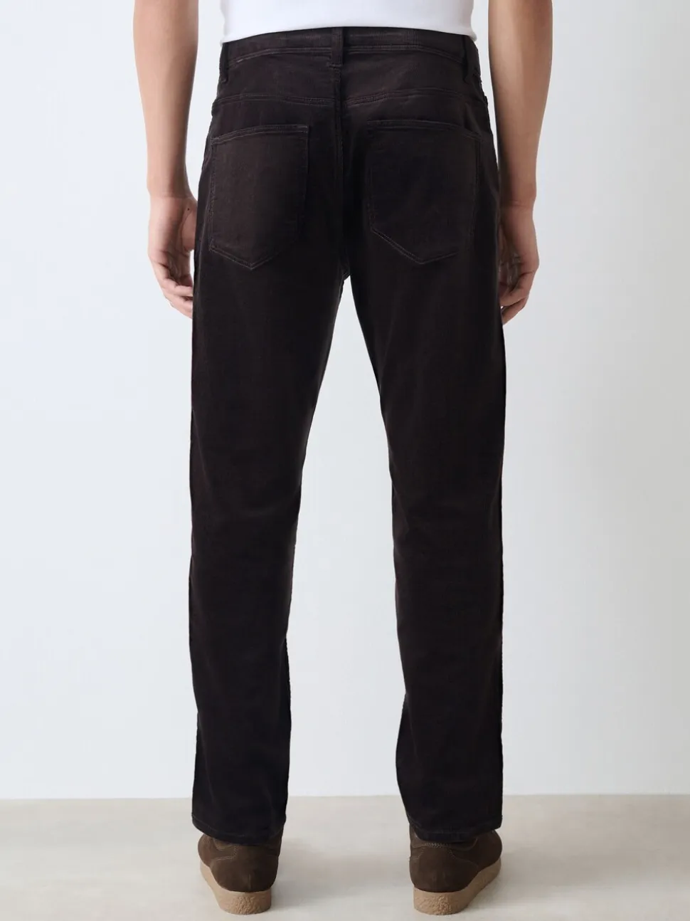 Donker bordeauxrood - Motionflex Corduroy Stretch Trousers