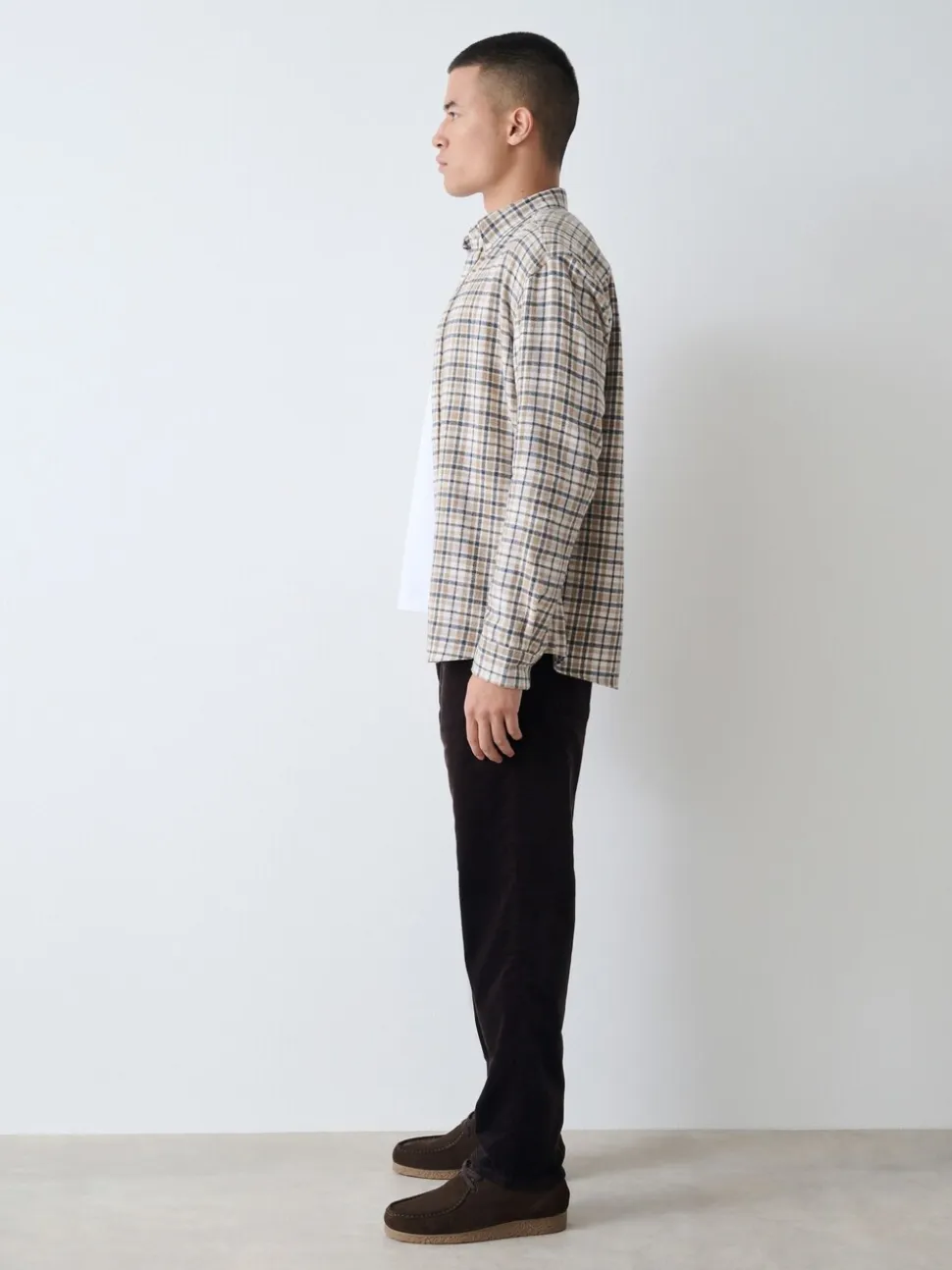 Donker bordeauxrood - Motionflex Corduroy Stretch Trousers
