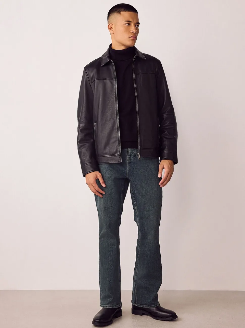 Donker getint - Bootcut - Vintage wash denim jeans