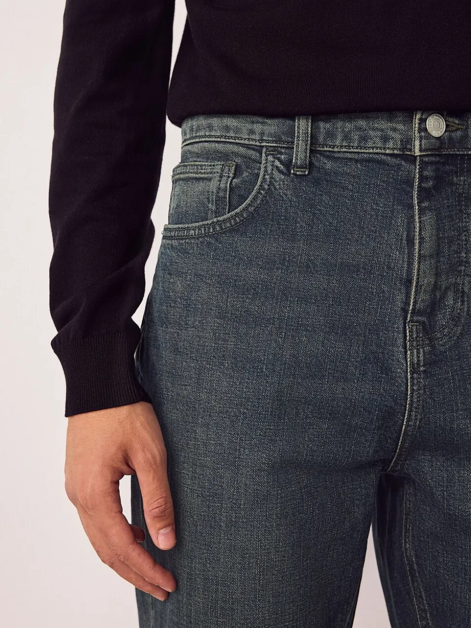 Donker getint - Bootcut - Vintage wash denim jeans