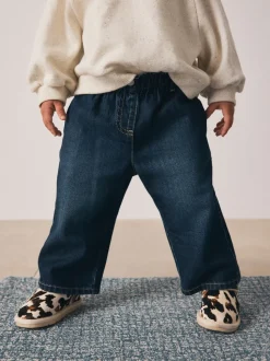 Donker gewassen denim - Jeans met wijde pijpen (3 mnd-7 jr)