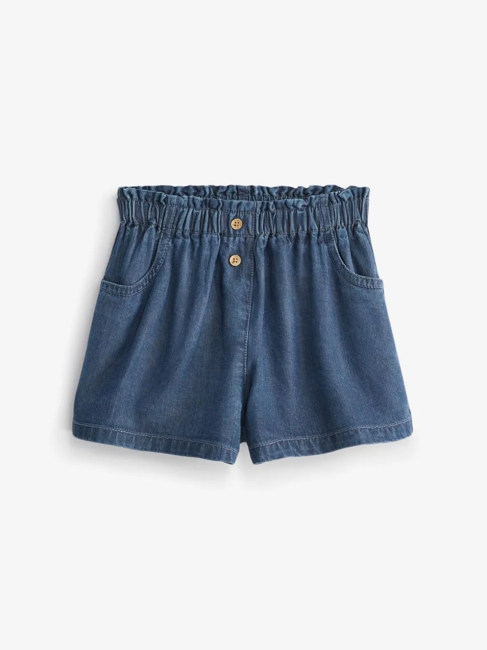 Donker gewassen denim - Short met knopen (3 mnd-7 jr)