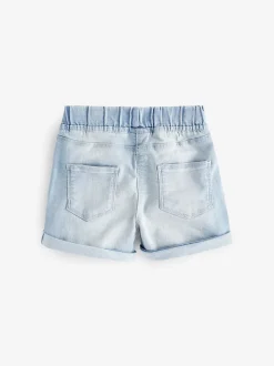 Donker gewassen denim - Short met elastische taille (3 mnd- 10 jr)