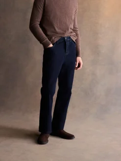 Donker indigo met wassing - Bootcut - Vintage wash denim jeans