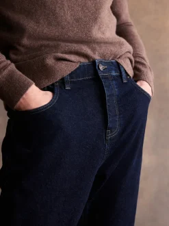 Donker indigo met wassing - Bootcut - Vintage wash denim jeans