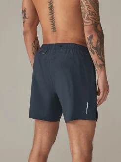 Donkerblauw - 7 inch - Active sportschoolshort