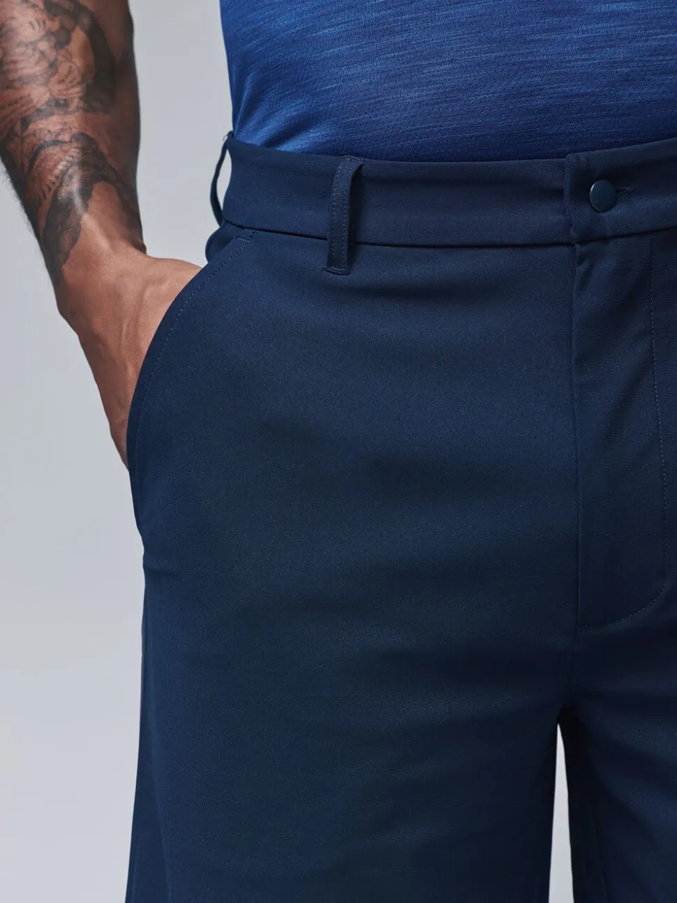 Donkerblauw - Active Golfshorts