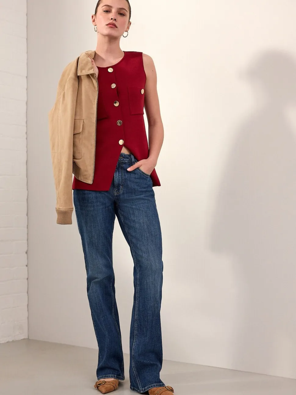Donkerblauw - Authentieke jeans met bootcut