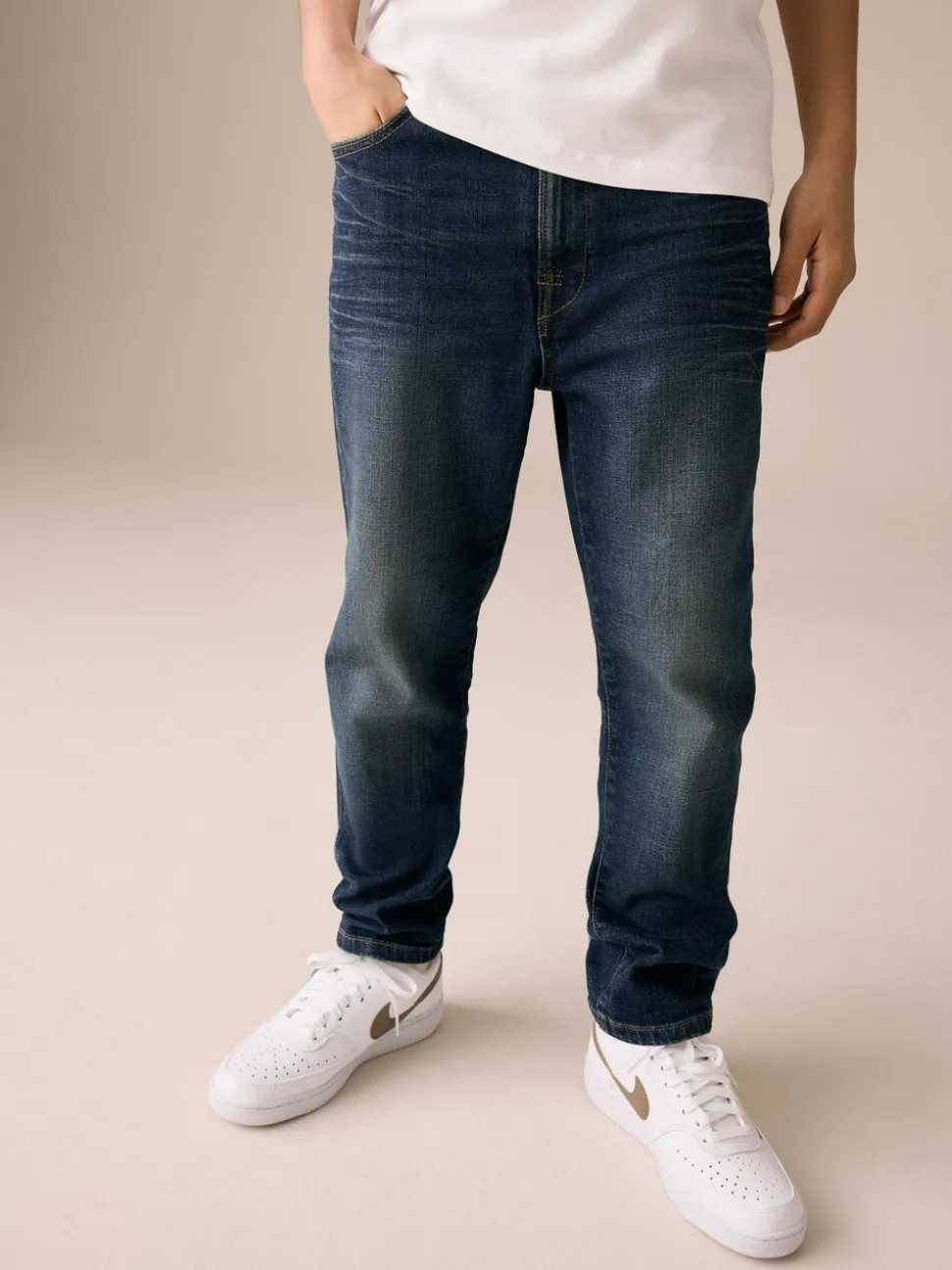 Donkerblauw - Authentieke denim jeans (3-16jaar)