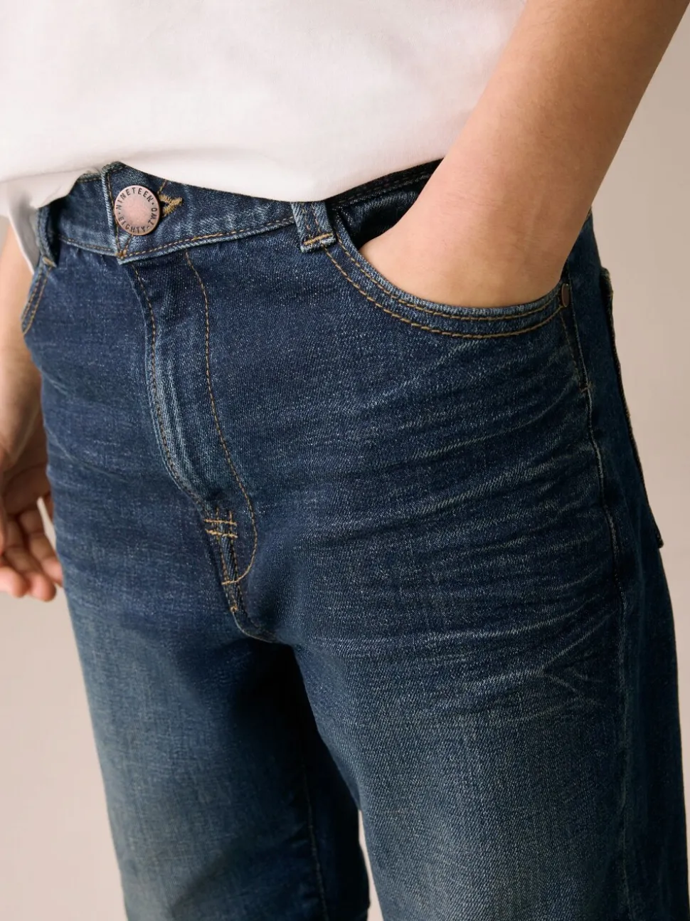 Donkerblauw - Authentieke denim jeans (3-16jaar)