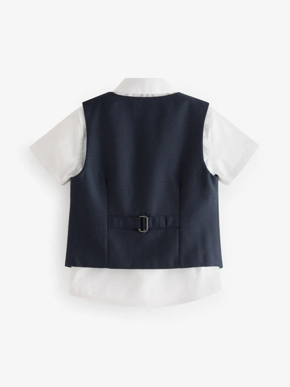 Donkerblauw - Baker By Ted Baker set van overhemd, gilet en short