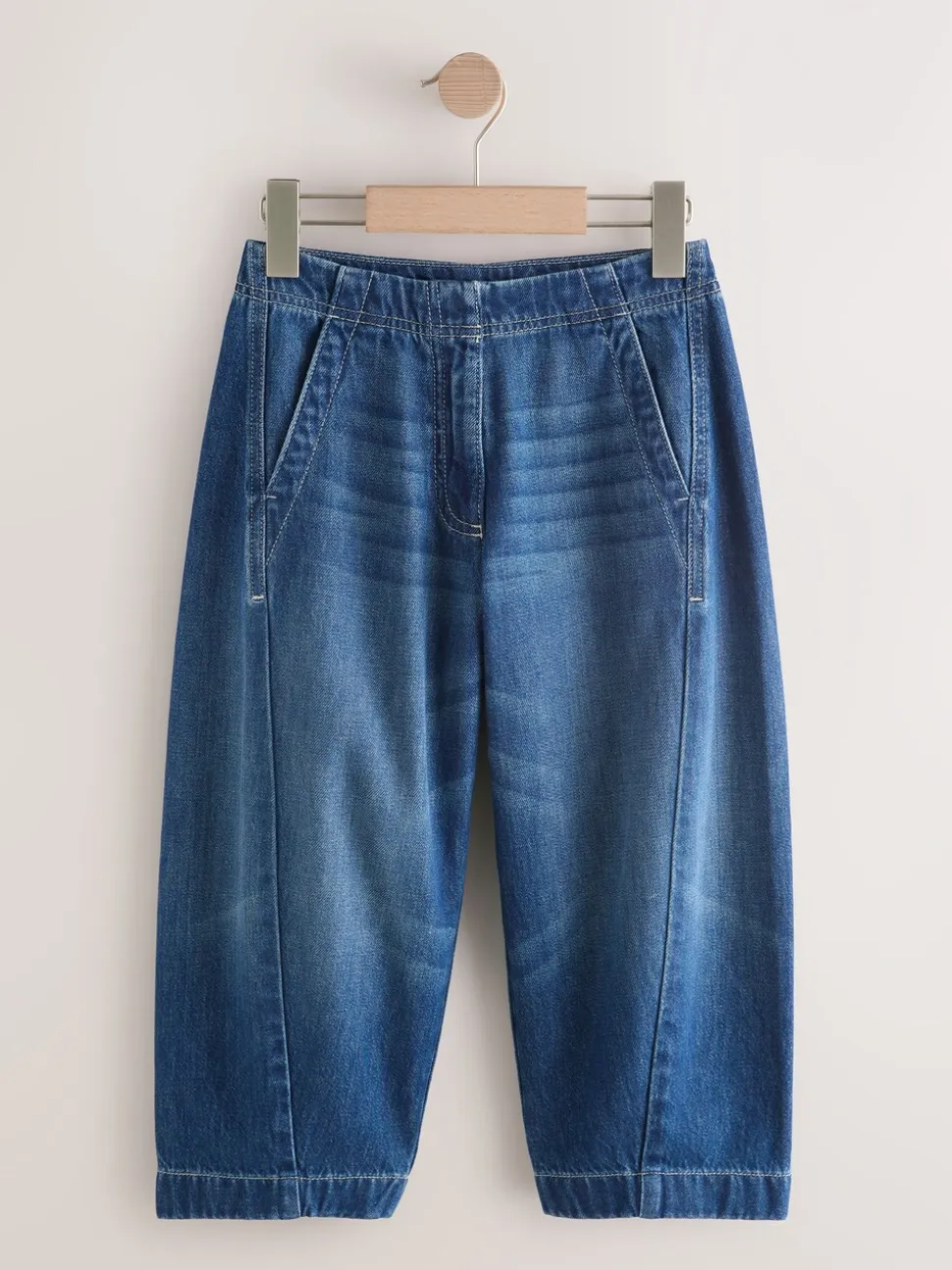 Donkerblauw - Barrel jeans (3-16jaar)