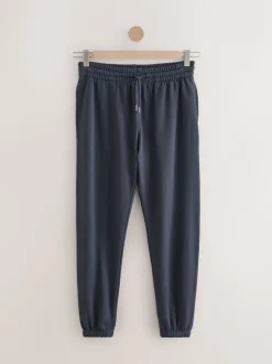Donkerblauw - Brushback Heavyweight Open Joggers
