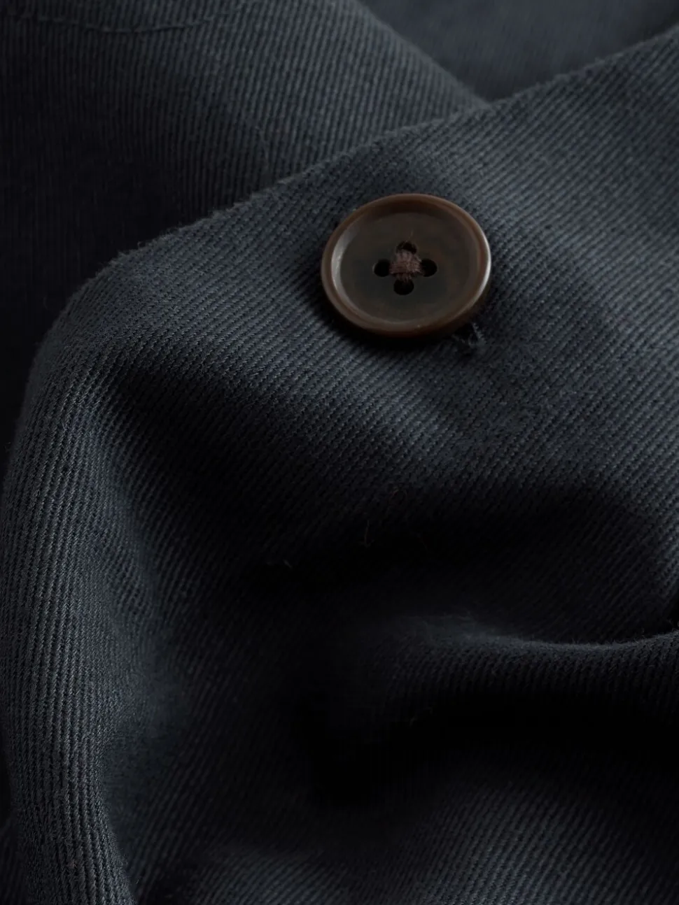 Donkerblauw - Chore Twill Shacket Overshirt