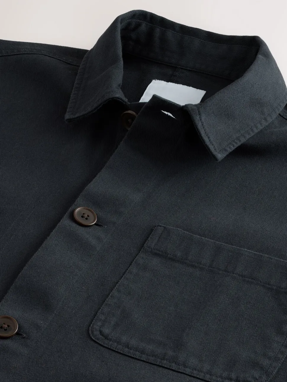Donkerblauw - Chore Twill Shacket Overshirt