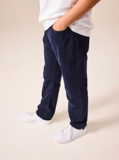 Donkerblauw - Corduroy broek (3-16jr)