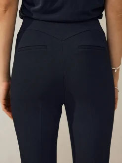 Donkerblauw - Corrigerende broek met grote zakken