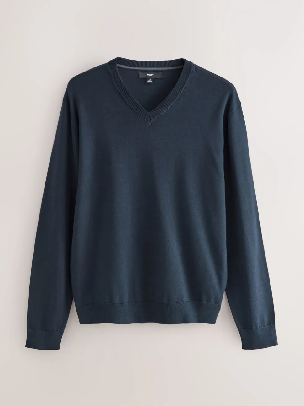 Donkerblauw - Cotton Rich Long Sleeve Jumper