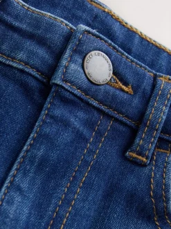 Donkerblauw - Denim short (3-16 jr)