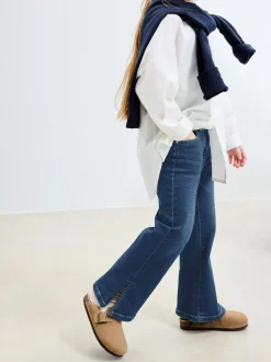 Donkerblauw - Flare jeans (3-16 jr)