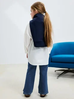 Donkerblauw - Flare jeans (3-16 jr)