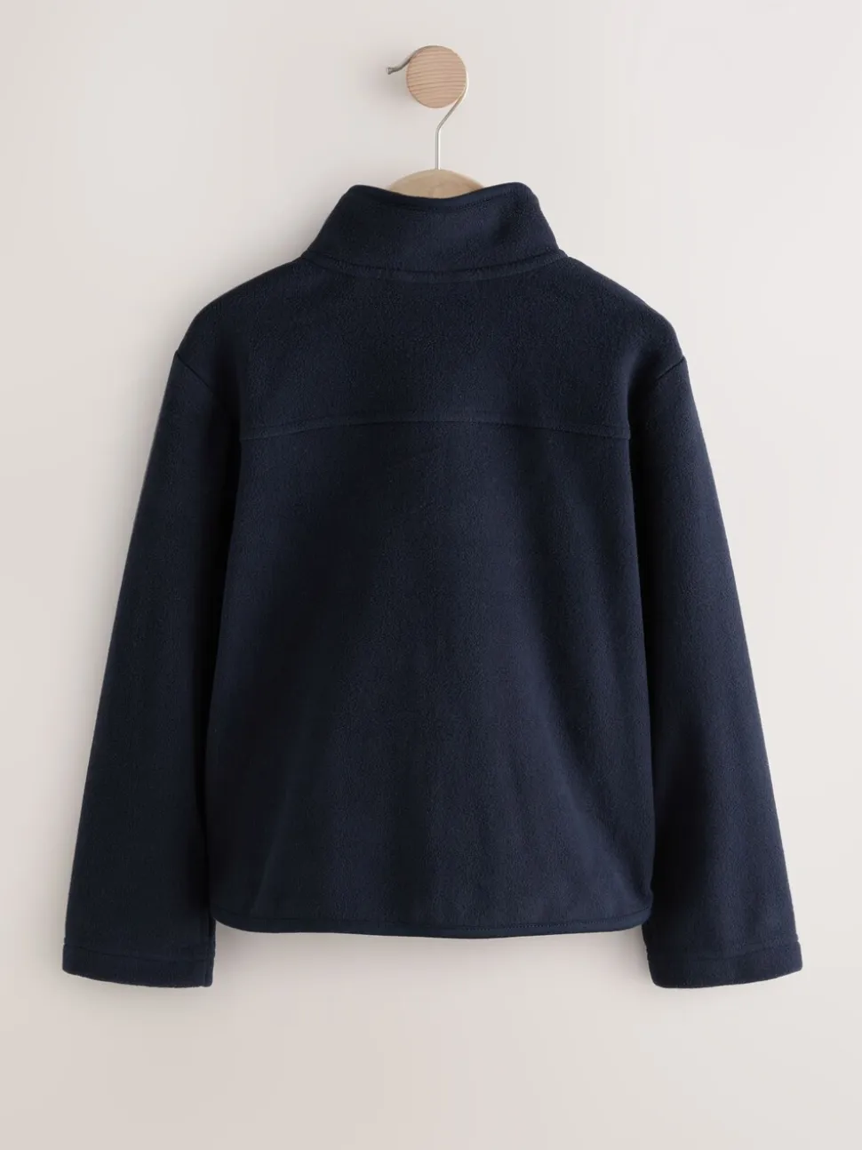 Donkerblauw - Fleece jack met rits en zakken (3-16 jr)