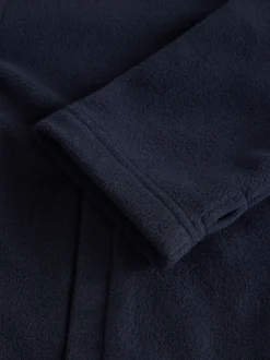 Donkerblauw - Fleece jack met rits en zakken (3-16 jr)